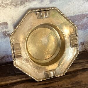 Vintage Solid Brass Ashtray/Trinket Dish